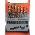 Uxcell 19pcs Cobalt Drill Bit Set 19 Sizes 1mm-10mm Drilling Dia Twist Drills Round Shank Bits For Steel Aluminum Copper Soft