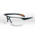 Sperian Protection Americas S4200 Protege Safety Eyewear Metallic Black Frame Clear Lens 