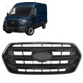 Glossy Black Front Bumper Grille Upper Straight Trim Replacement For Transit T150 2020-2022 