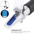 Acouto Antifreeze Refractometer 4-in-1 Automotive Refractometers Aluminium Alloy Freezing Point Temperature Tester Device For