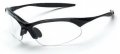 12 Pack Crossfire 1524 Cobra Safety Glasses Clear Lens Matte Black Frame 