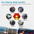 Partsam 2x Square Double Face Led Pedestal Light Cab Fender Turn Signal For Truck Towing Trailer Dual Stop Tail Parking