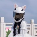 2 Pcs Cat Ears For Helmet Plush Accessories Decor Motorcycle Ski Snowboarding Style