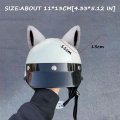 2 Pcs Cat Ears For Helmet Plush Accessories Decor Motorcycle Ski Snowboarding Style