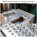 Uxcell Metric Spiral Machine Screw Tap M4 Thread 0 7 Pitch Countersink Drill Bit H2 Hex Shank Hss 2pcs