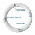 T9 Led Circline Light Bulb 8 Inch 1600lm Circular 13w Clear Cover 2700k Warm White Replacement For Fc8t9 22-watt Fluorescent