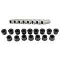 Front Upper Lower Shock Absorber Bushing Kit For Honda Fourtrax 300 1988 To 2017 Includes 16 Poly Bushings And 8 Bearing Shafts 