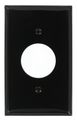 Leviton 80704-e 1-gang Single 1 406-inch Hole Device Receptacle Wallplate Black 