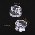 Uxcell Glass Retainer Clips Kit With Screw 0 51 X 12 Panel Fixing Clip For Wardrobes Cabinets Mirrors Clear 40pcs