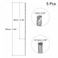 Uxcell 5 Pcs 1 5mm Mini Micro Twist Drill Bits High-speed Steel Straight Shank Extra Long Bit 100mm For Aluminum Alloy