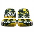 Totally Covers For 1999-2008 Ford Ranger Hawaiian Truck Jump Seat Yellow W Palm Tree 4 Prints Xcab Extended Cab Rear Back 