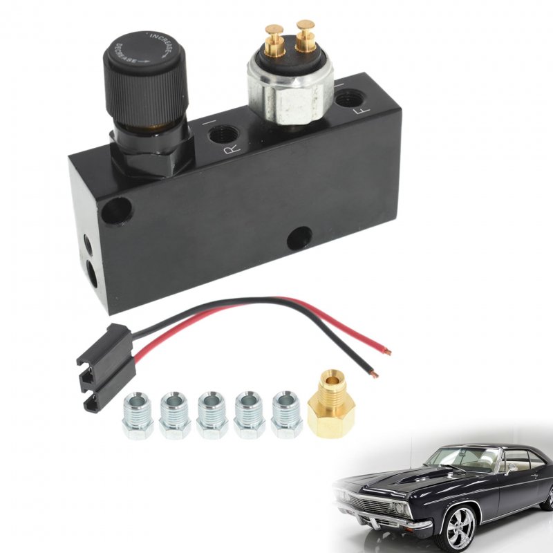 3 16 Adjustable Proportioning Valve Distribution Block Brake Disc With Five Stainless Steel Fittings Replacement For Impala Gto