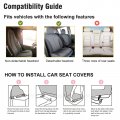 Alaza Pink Cow Print Camo Camoflage Car Seat Covers Fronts Only For Women Men Seat W Organizer Pocket Cars Suv Truck Sedan 2