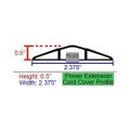 Electriduct Lay Flat Electrical Power Extension Cord Duplex Receptacle Cable Protector 25 Feet Beige