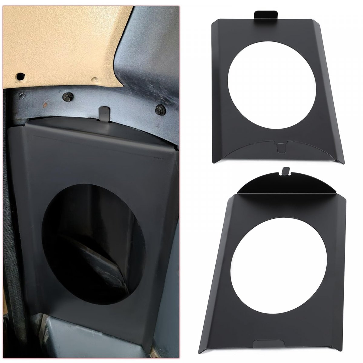 Behind Seat Speaker Brackets Squarebody Replacement For 1973 1987 Gmc C10 Single Cab Or Crew Pickup 6 X 9 Speakers