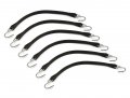 The Rop Shop Pack Of 6 21 Black Rubber Tarp Strap For Multi Purpose Truck Trailer Ties