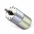 Greartisan Dc 24v 1000rpm Gear Motor High Torque Electric Micro Speed Reduction Geared Centric Output Shaft 37mm Diameter 