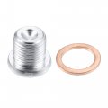 X Autohaux 2 Pcs M16x1 5 Steel Engine Oil Drain Plug Screw With Gasket For Nissan Platina Qashqai Mk2 Terrano Mk3 Mercedes Cla