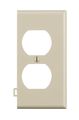 Leviton Pse8-t 1-gang Duplex Device Receptacle Wallplate Sectional Thermoplastic Nylon Mount End Panel Light Almond 