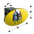 Batman And Robin Oval Tow Trailer Hitch Cover Plug Insert