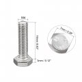 Uxcell M4x16mm Hex Bolts 304 Stainless Steel Hexagon Screw Bolt 50pcs