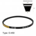 Uxcell O-450 Industrial Lawn Mower Rubber V Belt 450mm Inner Girth 10mm Width 6mm Height