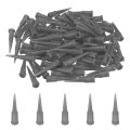 100pcs Plastic Tapered Pinhead 16 Gauge Tt Adhesive Dispensing Needle Tip 1 2mm Glue Applicator Blunt Tips For Industrial Oil 