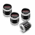 Ipick Image For Gmc Denali Nameplate On Real Carbon Fiber Barrel Black Aluminum Tire Valve Stem Caps Black Silver
