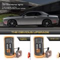 For 2015-2023 Compatible With Dodge Challenger 4-piece Full Red Led Front Rear Bumper Fender Corner Side Marker Light Parking