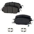 Front Ceramic Brake Pad Set For Honda Cr V 2017 2018 2019 Pro Line Series 2 Wheel With 4 Piece Clip Locating Fits Ex L Lx 