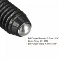Ball Point Set Screws 5pcs M6 X 12mm High Carbon Steel Metric Spring Hex Socket Grub Black Oxide Finish