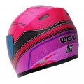 Wow Motorcycle Full Face Helmet Street Bike Bmx Mx Youth Kids Spider Pink