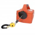 Electric Hoist 500kg 12v Portable Winch Lift Crane With Remote 7 6m Steel Cable Recovery For Boats Light Vehicles Vertically 