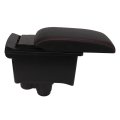 Center Console Armrest Box Car Organizer With 3 Usb Ports Double Layer Storage Artificial Leather For Duster 2019 2022