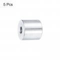 Uxcell 5pcs Aluminum Spacer 1 4 Bore X 3 Od 5 8 Length Screw Standoff Bushing Plain Finish Round Metal For Id Screws Bolts And