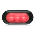 Maxxima M20383rcl Red 3-led Ultra-thin Profile Warning Light With Surface Mount And Clear Lens 