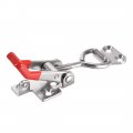 Uxcell 396lbs Holding Capacity Sus304 Stainless Steel Pull-action Latch Adjustable Toggle Clamp With Keyhole