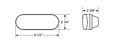 Blazer B85rk Sealed 6-inch Oval Stop Tail Turn Light Kit Red