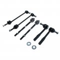 A-premium Set Of 6 Front Sway Bar Link Inner Outer Tie Rod End Compatible With Mercedes-benz S400 2010-2013 S550 2007-2013 S600