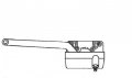 Casement Window Operator Left Hand Sill Mount Single Arm Gold 9-1 2 