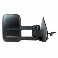 Fit System Passenger Side Towing Mirror For Silverado Sierra 2500 3500 Textured Black Extendable Dual Lens 1st Design No Signal 