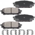 4pc Front Ceramic Brake Pads With Hardware Kits Fits For Saab 9-2x Subaru Baja Forester Impreza Legacy Outback Low Dust Pad All 