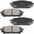 4pc Front Ceramic Brake Pads With Hardware Kits Fits For Saab 9-2x Subaru Baja Forester Impreza Legacy Outback Low Dust Pad All