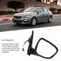 C Elysee 2012-2024 Wing Mirror Shockproof Glass Rearview For Wide Angle View Plastic Easy Installation Stylish Design Car