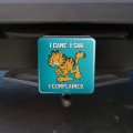 Garfield I Came Saw Complained Tow Trailer Hitch Cover Plug Insert