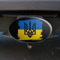 Ukraine Coat Of Arms Oval Tow Trailer Hitch Cover Plug Insert