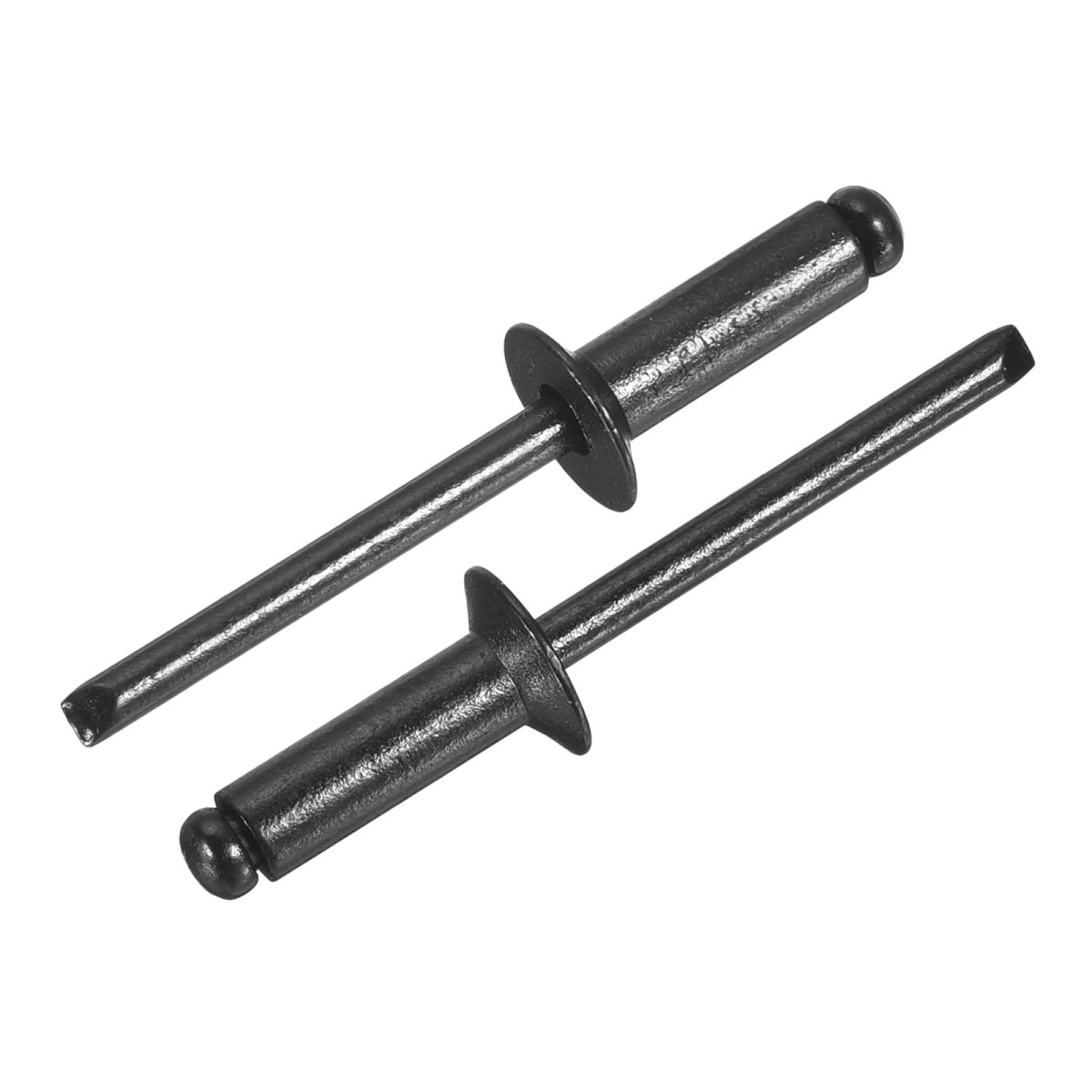 100 Pcs 3 16 In X 4 Aluminum Blind Rivets Countersunk Head With Steel Mandrel For Metal Furniture And Automotive Black