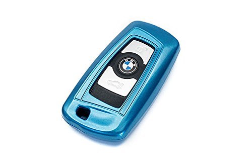Originaleuro Remote Flip Key Cover Case Skin Shell Cap Fob Protection Hull M Tech Blue For Bmw
