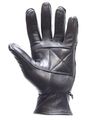 Womens Full Finger Leather Gloves With Zipper Size Xs X-small 