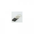 Au-tomotive Gold Inc Officially Licensed Black Duo Leather Chrome Key Fob For Toyota Camry